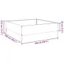 Arriate de acero verde oliva 100x100x33,5 cm de , Maceteros y jardineras - Ref: Foro24-851027, Precio: 48,59 €, Descuento: %