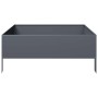 Arriate de acero gris antracita 100x100x25 cm de , Maceteros y jardineras - Ref: Foro24-851033, Precio: 52,02 €, Descuento: %