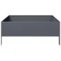 Arriate de acero gris antracita 100x100x25 cm de , Maceteros y jardineras - Ref: Foro24-851033, Precio: 54,05 €, Descuento: %