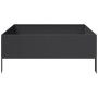 Arriate de acero negro 100x100x25 cm de , Maceteros y jardineras - Ref: Foro24-851031, Precio: 56,10 €, Descuento: %