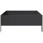 Arriate de acero negro 100x100x25 cm de , Maceteros y jardineras - Ref: Foro24-851031, Precio: 52,99 €, Descuento: %