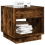 Mesita de noche con Infinity LED roble ahumado 50x50x50 cm de , Mesitas de noche - Ref: Foro24-3284088, Precio: 85,80 €, Desc...