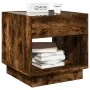 Mesita de noche con Infinity LED roble ahumado 50x50x50 cm de , Mesitas de noche - Ref: Foro24-3284088, Precio: 84,60 €, Desc...