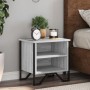 Mesita de noche madera de ingeniería gris Sonoma 40x30x40 cm de , Mesitas de noche - Ref: Foro24-848500, Precio: 36,18 €, Des...
