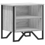 Mesita de noche madera de ingeniería gris Sonoma 40x30x40 cm de , Mesitas de noche - Ref: Foro24-848500, Precio: 36,18 €, Des...