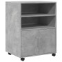 Armario con ruedas madera ingeniería gris hormigón 60x48x81 cm de , Armarios archivadores - Ref: Foro24-853167, Precio: 91,06...