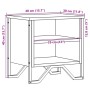 Mesita de noche madera de ingeniería gris Sonoma 40x30x40 cm de , Mesitas de noche - Ref: Foro24-848500, Precio: 36,18 €, Des...