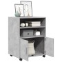 Armario con ruedas madera ingeniería gris hormigón 60x48x81 cm de , Armarios archivadores - Ref: Foro24-853167, Precio: 91,06...