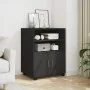 Engineered wood black wheeled cabinet 60x48x81 cm by , Filing cabinets - Ref: Foro24-853165, Price: 95,81 €, Discount: %