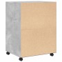 Armario con ruedas madera ingeniería gris hormigón 60x48x81 cm de , Armarios archivadores - Ref: Foro24-853167, Precio: 91,06...