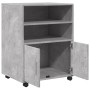 Armario con ruedas madera ingeniería gris hormigón 60x48x81 cm de , Armarios archivadores - Ref: Foro24-853167, Precio: 91,06...