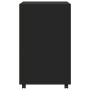 Armario con ruedas madera de ingeniería negro 60x48x81 cm de , Armarios archivadores - Ref: Foro24-853165, Precio: 97,59 €, D...