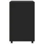 Engineered wood black wheeled cabinet 60x48x81 cm by , Filing cabinets - Ref: Foro24-853165, Price: 95,81 €, Discount: %