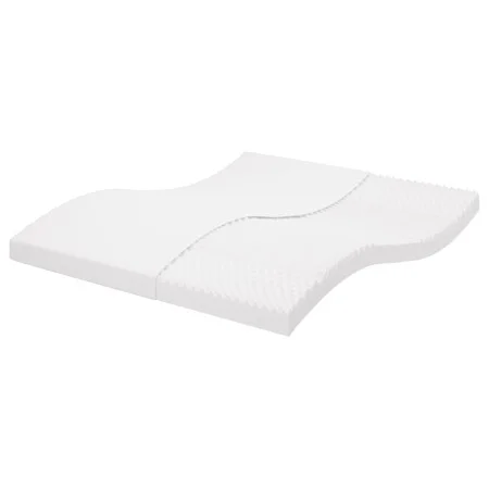 Foam mattress with 7-zone hardness, 20 ILD, white, 160x210 cm. by , Mattresses - Ref: Foro24-4016651, Price: 134,64 €, Discou...