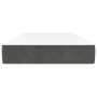 Colchón de muelles ensacados terciopelo gris oscuro 80x220x20cm de , Colchones - Ref: Foro24-4016595, Precio: 124,91 €, Descu...