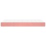 Colchón de muelles ensacados terciopelo rosa 90x220x20 cm de , Colchones - Ref: Foro24-4016605, Precio: 149,28 €, Descuento: %