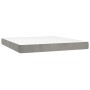 Colchón de muelles ensacados terciopelo gris claro 160x210x20cm de , Colchones - Ref: Foro24-4016588, Precio: 230,80 €, Descu...