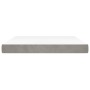 Colchón de muelles ensacados terciopelo gris claro 160x210x20cm de , Colchones - Ref: Foro24-4016588, Precio: 230,80 €, Descu...