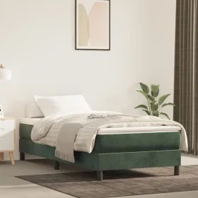 Dark green velvet pocket spring mattress 80x220x20 cm by , Mattresses - Ref: Foro24-4016597, Price: 133,54 €, Discount: %