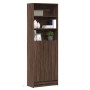 Aparador con LED madera ingeniería marrón roble 69x32,5x200 cm de , Aparadores - Ref: Foro24-3307911, Precio: 125,61 €, Descu...