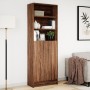 Aparador con LED madera ingeniería marrón roble 69x32,5x200 cm de , Aparadores - Ref: Foro24-3307911, Precio: 125,61 €, Descu...