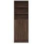 Aparador con LED madera ingeniería marrón roble 69x32,5x200 cm de , Aparadores - Ref: Foro24-3307911, Precio: 125,61 €, Descu...