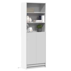 Aparador con LED madera de ingeniería blanco 69x32,5x200 cm de , Aparadores - Ref: Foro24-3307905, Precio: 126,31 €, Descuent...