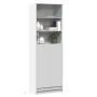 Aparador con LED madera de ingeniería blanco 69x32,5x200 cm de , Aparadores - Ref: Foro24-3307905, Precio: 124,78 €, Descuent...