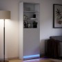 Aparador con LED madera de ingeniería blanco 69x32,5x200 cm de , Aparadores - Ref: Foro24-3307905, Precio: 126,31 €, Descuent...
