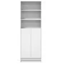 Aparador con LED madera de ingeniería blanco 69x32,5x200 cm de , Aparadores - Ref: Foro24-3307905, Precio: 124,78 €, Descuent...