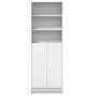 Aparador con LED madera de ingeniería blanco 69x32,5x200 cm de , Aparadores - Ref: Foro24-3307905, Precio: 126,31 €, Descuent...