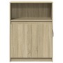 Aparador con LED madera de ingeniería roble Sonoma 72x34x100 cm de , Aparadores - Ref: Foro24-852161, Precio: 78,26 €, Descue...