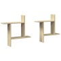Estantes pared 2 uds madera ingeniería roble Sonoma 50x12x50 cm de , Estantes y estanterías - Ref: Foro24-853256, Precio: 23,...