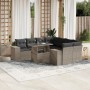 Set muebles jardín 9 pzas y cojines ratán sintético gris claro de , Conjuntos de jardín - Ref: Foro24-3269062, Precio: 690,83...