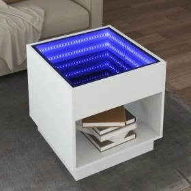 Mesa de centro con Infinity LED blanco 50x50x50 cm de , Mesas de centro - Ref: Foro24-847651, Precio: 84,77 €, Descuento: %