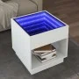 Mesa de centro con Infinity LED blanco 50x50x50 cm de , Mesas de centro - Ref: Foro24-847651, Precio: 84,77 €, Descuento: %