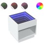 Mesa de centro con Infinity LED blanco 50x50x50 cm de , Mesas de centro - Ref: Foro24-847651, Precio: 85,73 €, Descuento: %