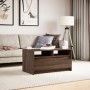 Mesa de centro con luces LED madera de ingeniería marrón roble de , Mesas de centro - Ref: Foro24-851997, Precio: 102,75 €, D...