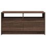 Mesa de centro con luces LED madera de ingeniería marrón roble de , Mesas de centro - Ref: Foro24-851997, Precio: 102,75 €, D...