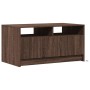 Mesa de centro con luces LED madera de ingeniería marrón roble de , Mesas de centro - Ref: Foro24-851997, Precio: 102,75 €, D...