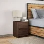 Mesita de noche con luces LED madera de ingeniería roble marrón de , Mesitas de noche - Ref: Foro24-852045, Precio: 50,92 €, ...