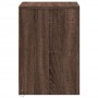 Mesita de noche con luces LED madera de ingeniería roble marrón de , Mesitas de noche - Ref: Foro24-852045, Precio: 51,58 €, ...