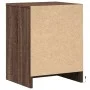 Mesita de noche con luces LED madera de ingeniería roble marrón de , Mesitas de noche - Ref: Foro24-852045, Precio: 50,92 €, ...