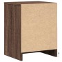 Mesita de noche con luces LED madera de ingeniería roble marrón de , Mesitas de noche - Ref: Foro24-852045, Precio: 51,58 €, ...