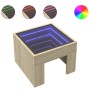 Mesa de centro con Infinity LED roble Sonoma 40x40x30 cm de , Mesas de centro - Ref: Foro24-847597, Precio: 57,20 €, Descuent...