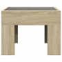 Mesa de centro con Infinity LED roble Sonoma 40x40x30 cm de , Mesas de centro - Ref: Foro24-847597, Precio: 57,20 €, Descuent...