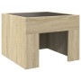 Mesa de centro con Infinity LED roble Sonoma 40x40x30 cm de , Mesas de centro - Ref: Foro24-847597, Precio: 57,20 €, Descuent...