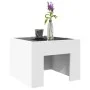 Mesa de centro con LED Infinity blanca 40x40x30 cm de , Mesas de centro - Ref: Foro24-847595, Precio: 63,03 €, Descuento: %