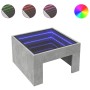 Mesa de centro con Infinity LED gris hormigón 50x50x30 cm de , Mesas de centro - Ref: Foro24-847605, Precio: 68,28 €, Descuen...