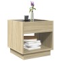 Mesa de centro con Infinity LED roble Sonoma 50x50x50 cm de , Mesas de centro - Ref: Foro24-847653, Precio: 82,99 €, Descuent...
